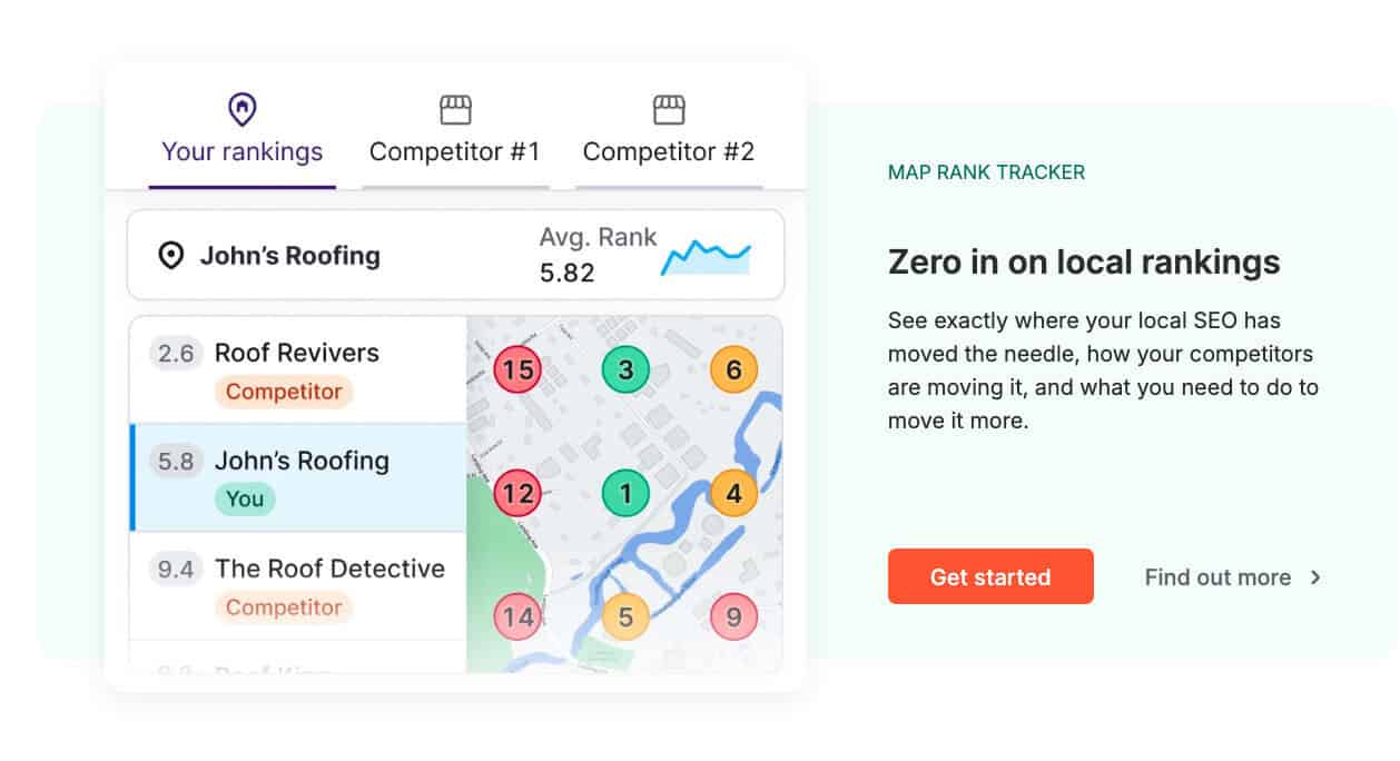 ranking semrush map