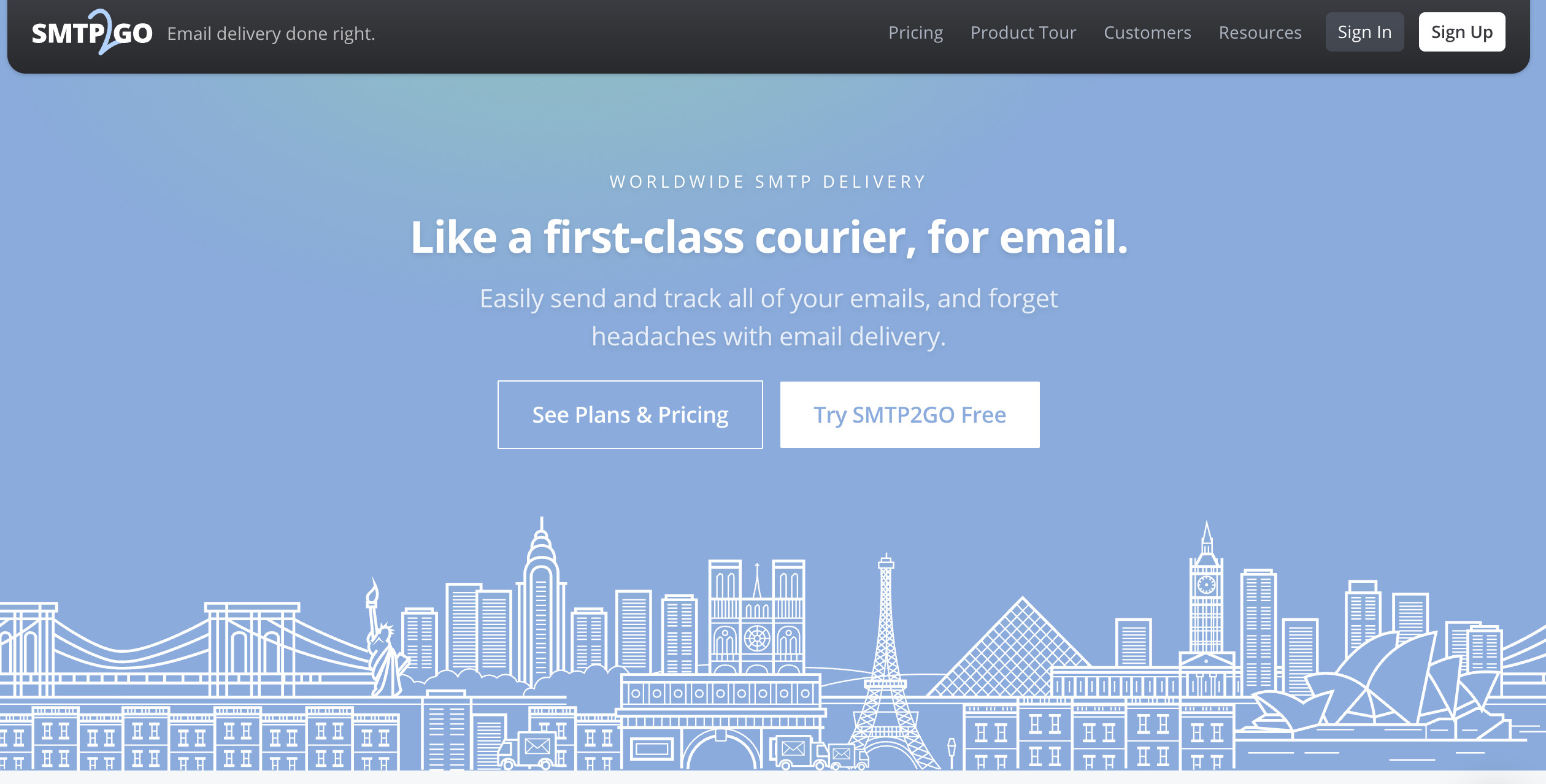 SMTP2GO: Easily send and track all of your emails, and forget headaches with email delivery.