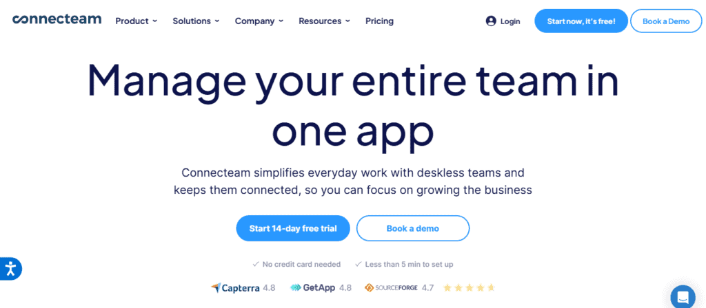 Connecteam website