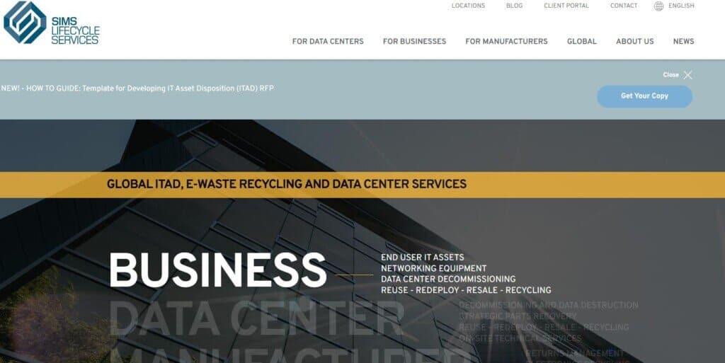 sims lifecycle services website