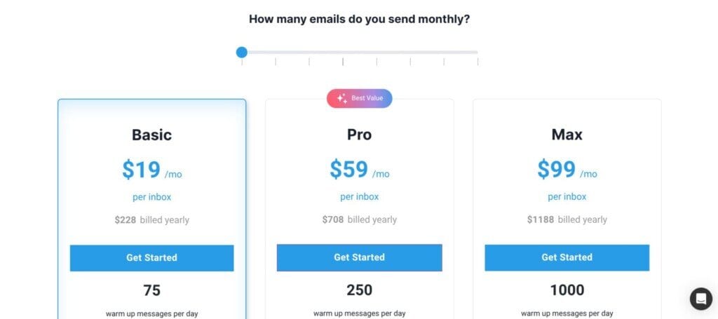 warmy cost and fees Best Warmup Inbox Alternatives