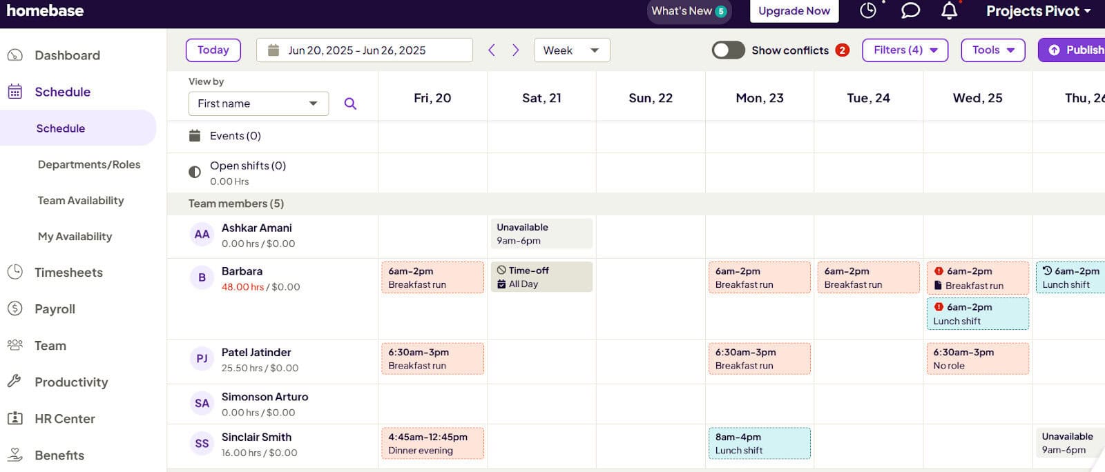 Best Work Scheduling Templates