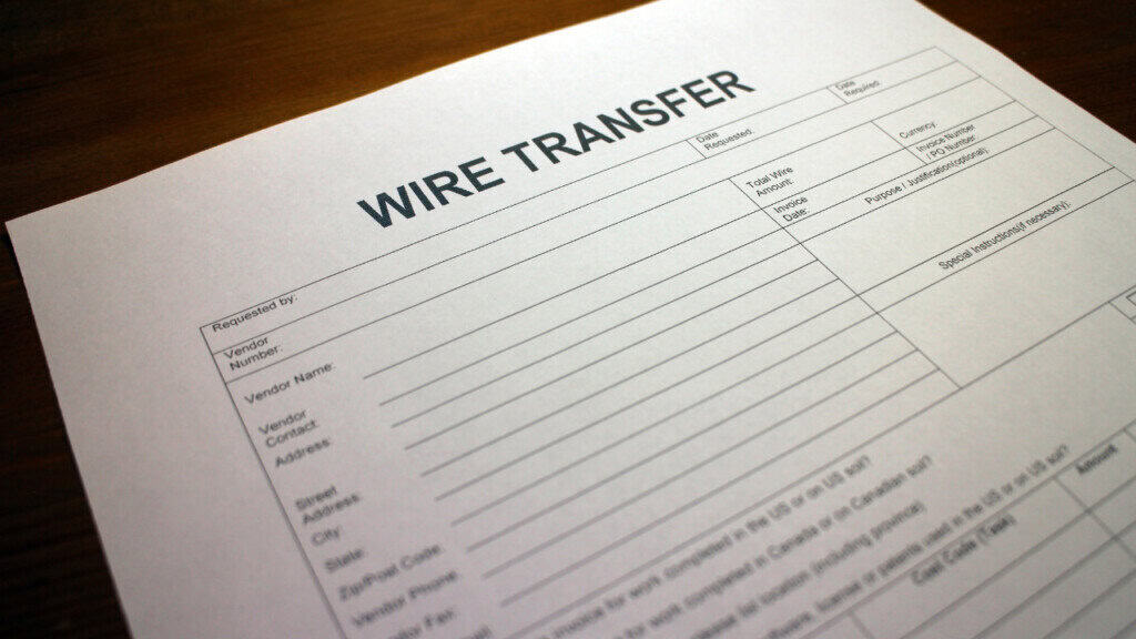 wire transfer