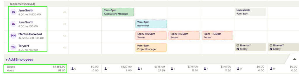 AI-powered automated wage calculations homabase