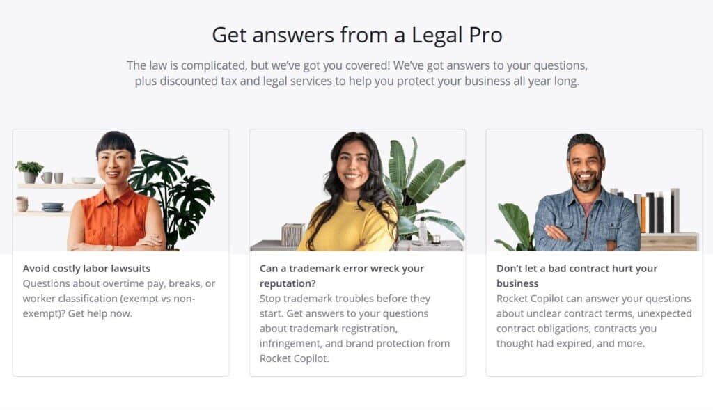 rocket lawyer legal support