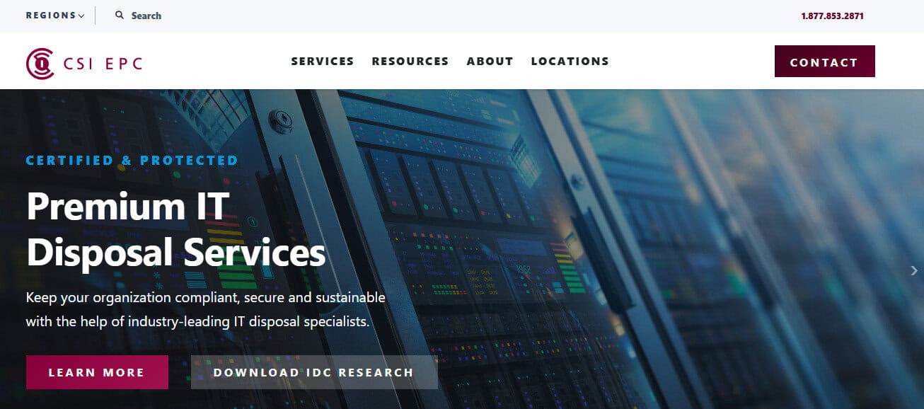 EPC, Inc. (A CSI Company) - Trusted for Secure Data Destruction