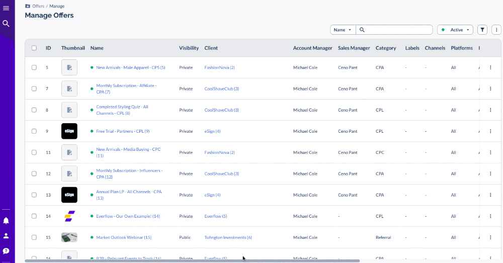 Everflow Offer & Campaign Management