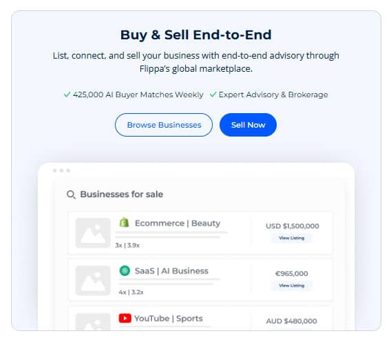 Flippa Sale Process