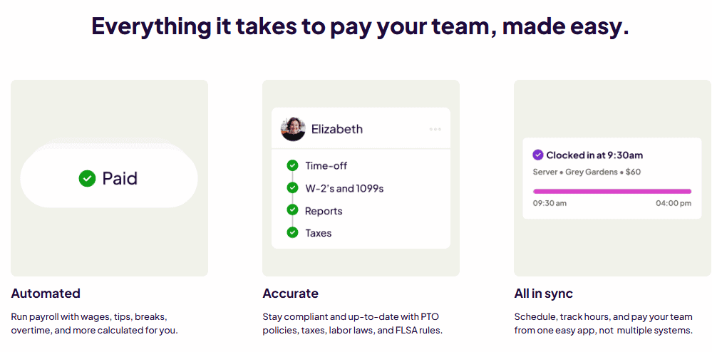 Homebase Pro features