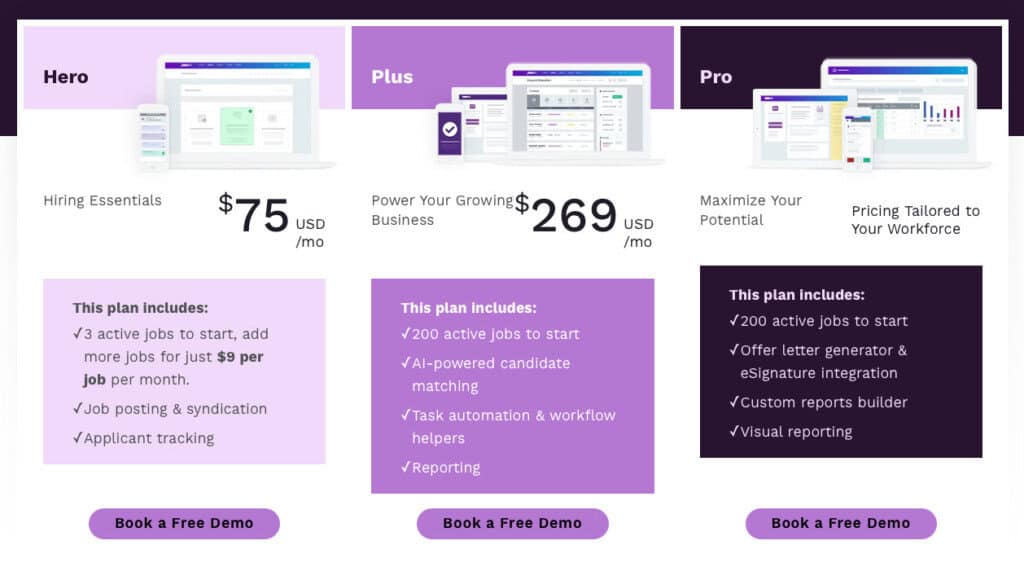 JazzHR prices