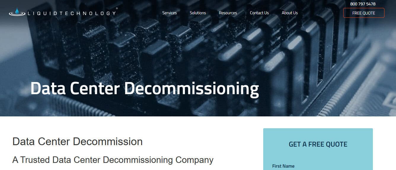 Liquid Technology | Best for Sustainable & Transparent Decommissioning