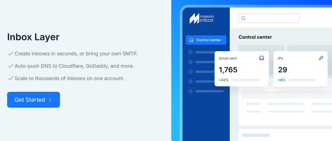 Mission Inbox features