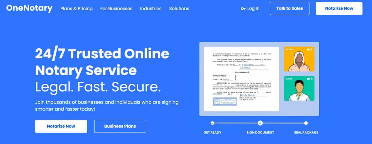 One Notary Website