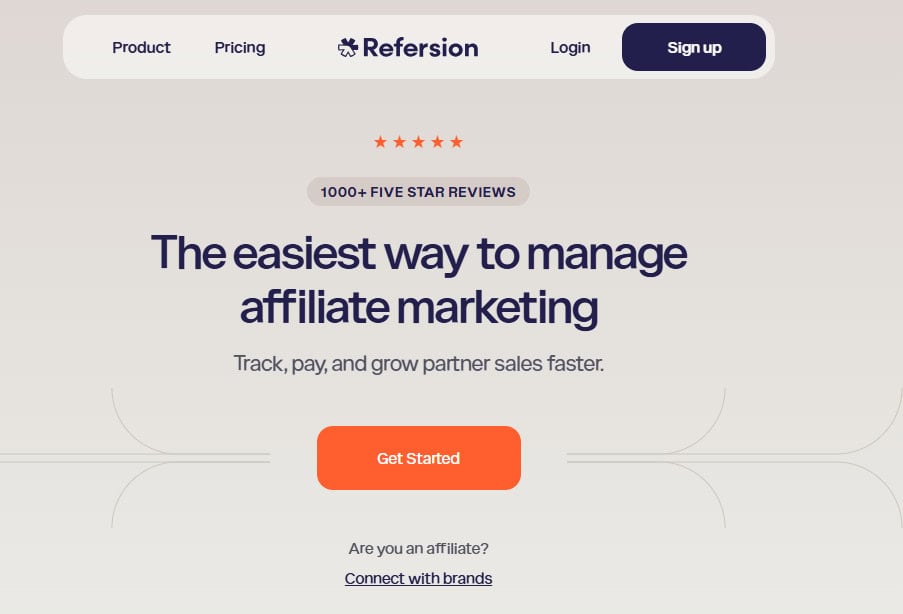 Refersion website