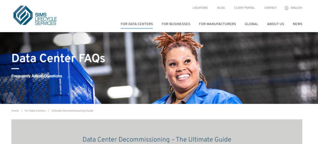 Sims Lifecycle Services (SLS) | Best for Hyperscale and Sustainability-Driven Projects