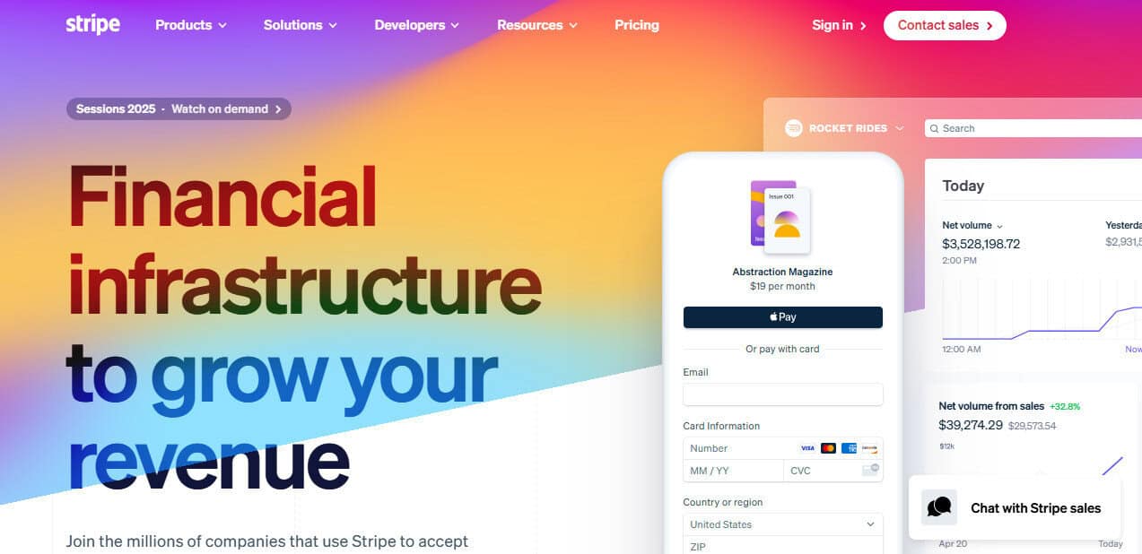 Stripe site