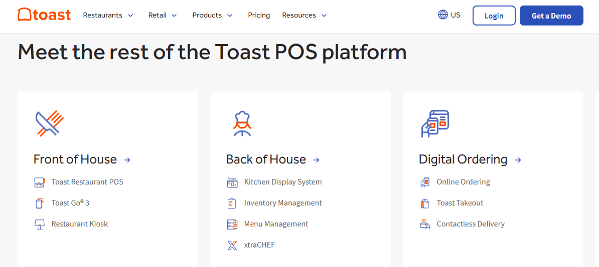 Toast POS platform