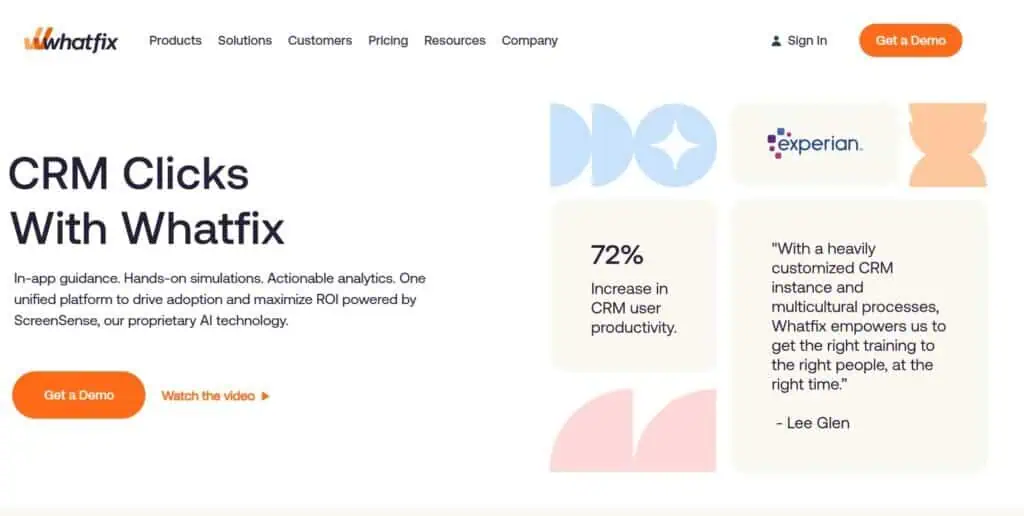 Whatfix website