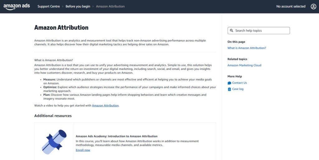 amazon attribution