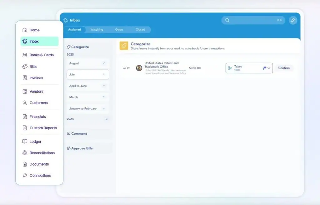 digits inbox