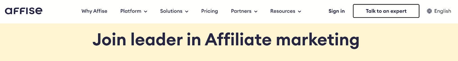 Affise affiliate marketing