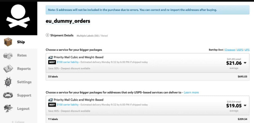 pirate ships orders