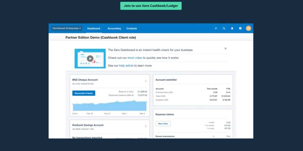 xero cashbook