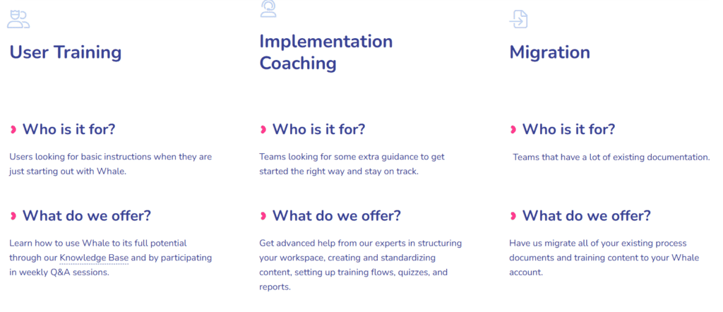 whale customer service 