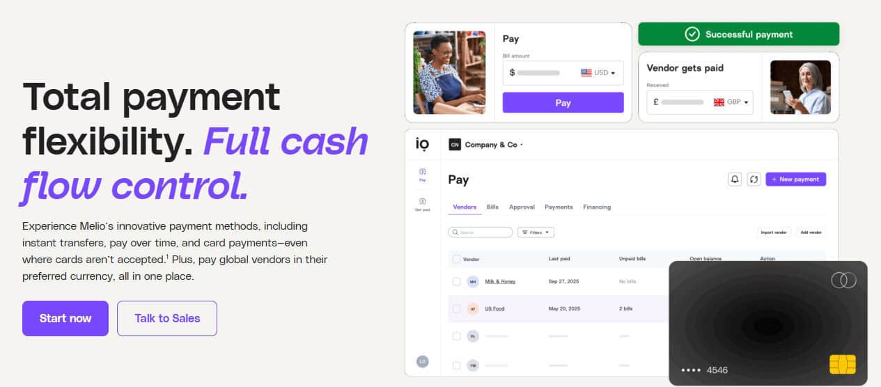 Melio faster control