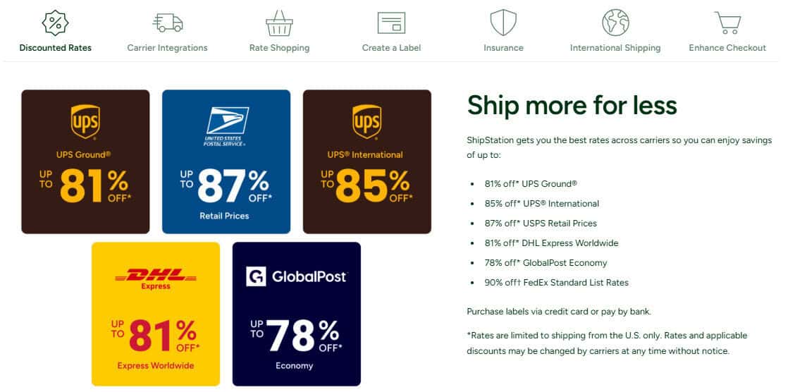 ShipStation featrures