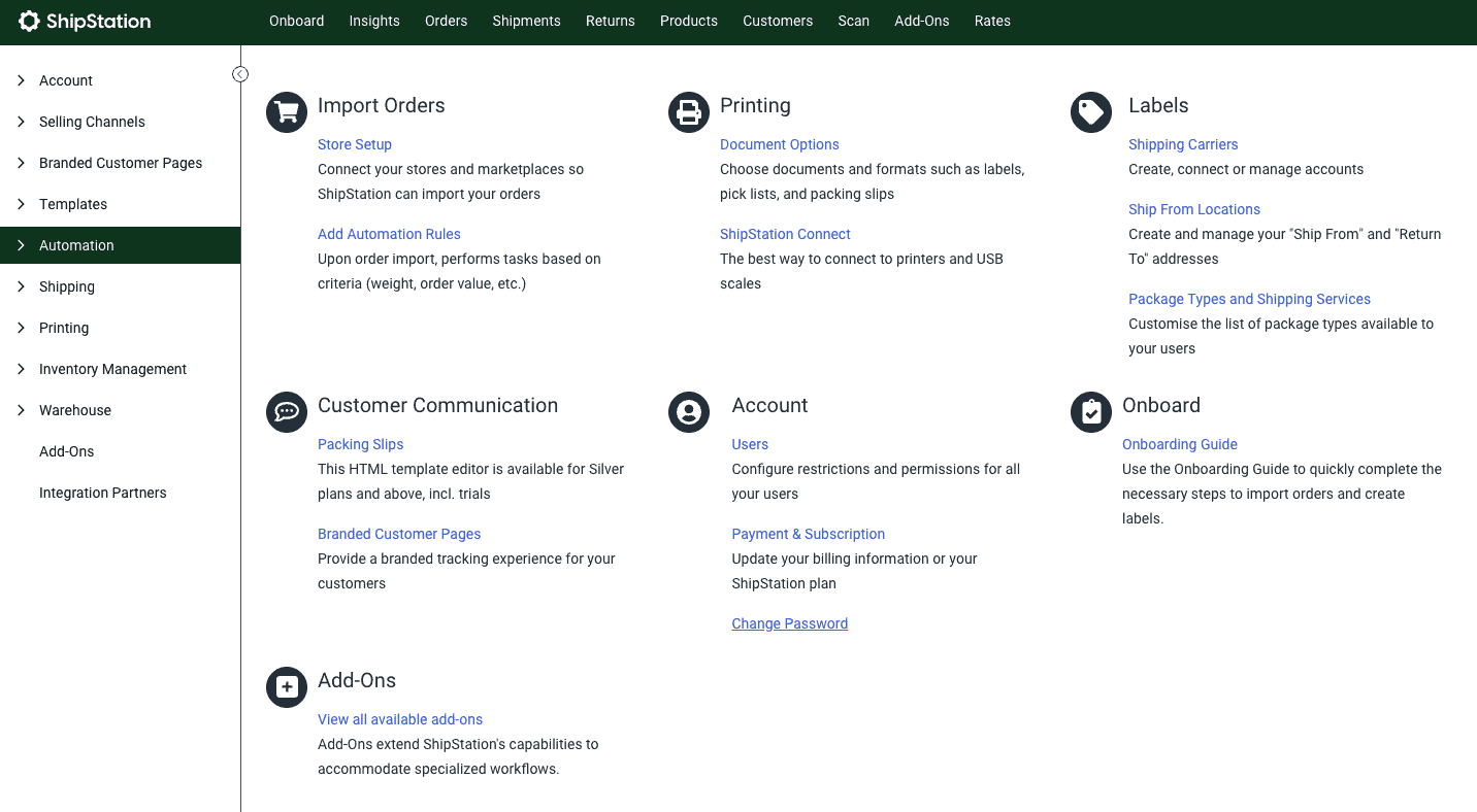 ShipStation platform