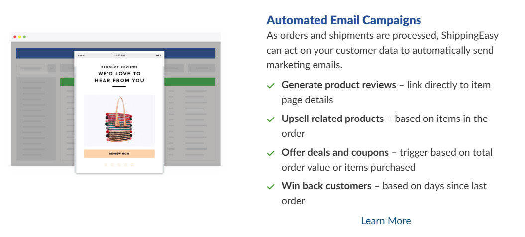 ShippingEasy marketing campaigns