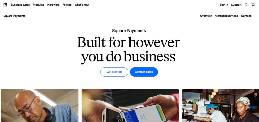 Square website