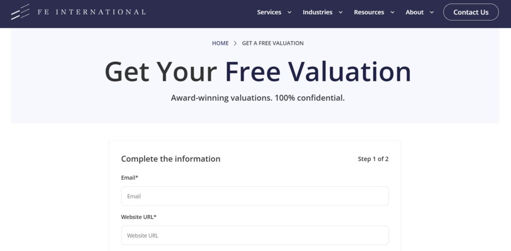 fe internaional free valuation