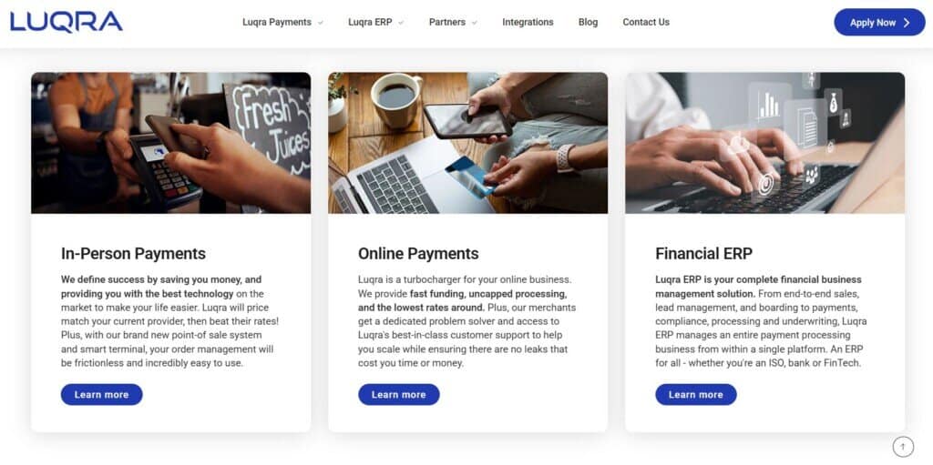 luqra in person payments online payments