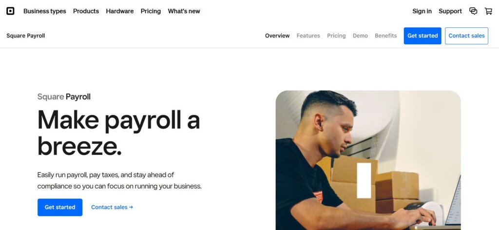 square payroll home page