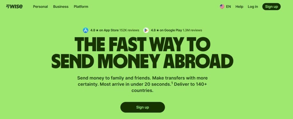 wise international transfers