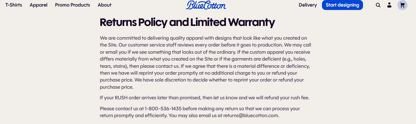 Blue Cotton features