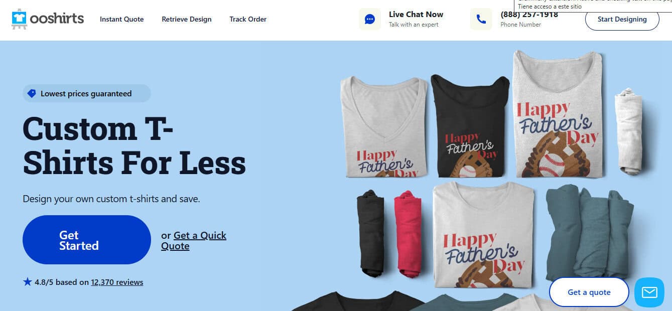 OOShirts site