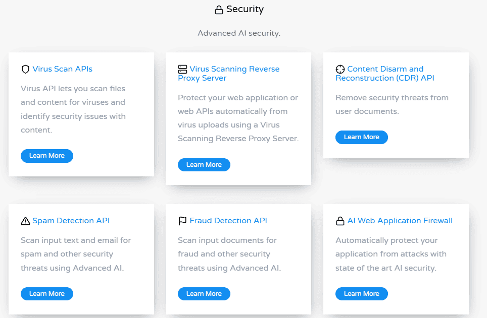 Cloudmersive features