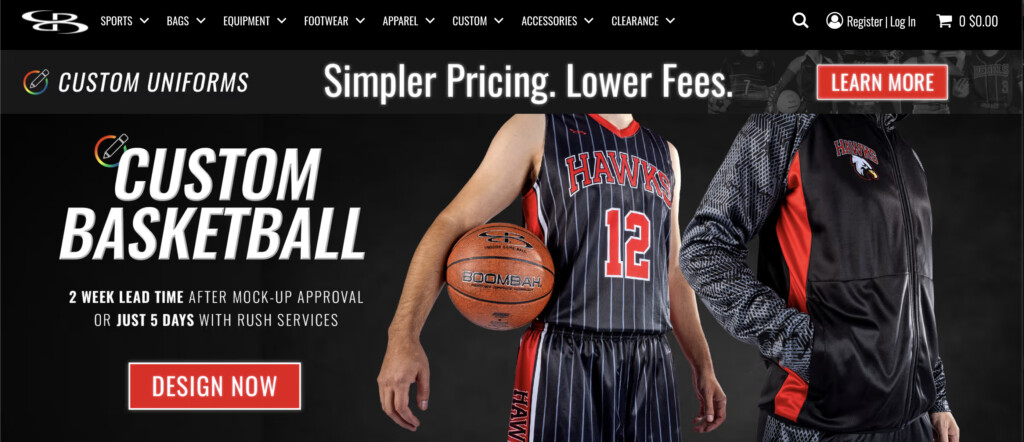 Boombah custom team uniforms