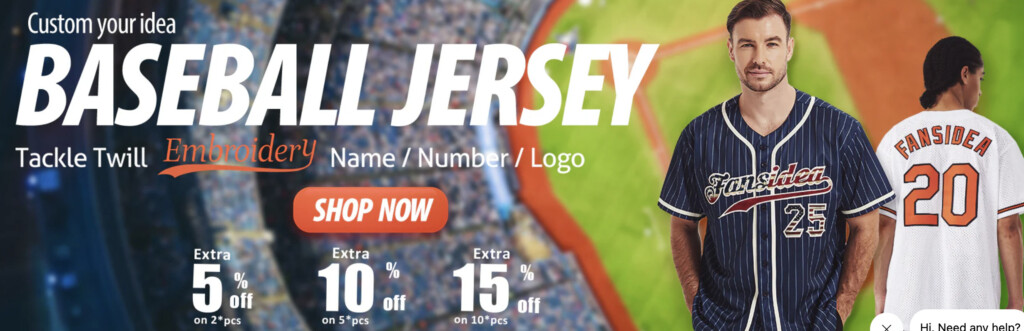 Fansidea Customize your Baseball Jersey