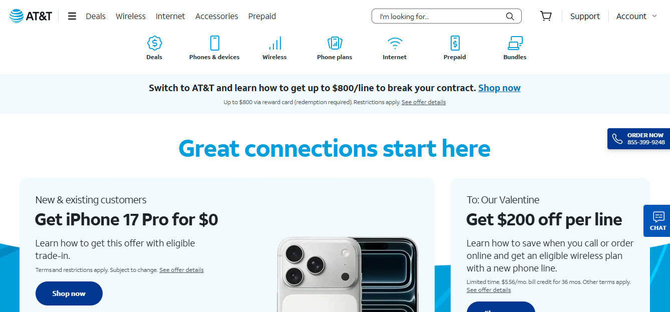 AT&T — Best for Certain Rural Regions