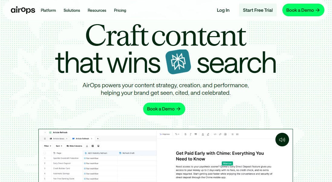 Best Comprehensive Platform: AirOps