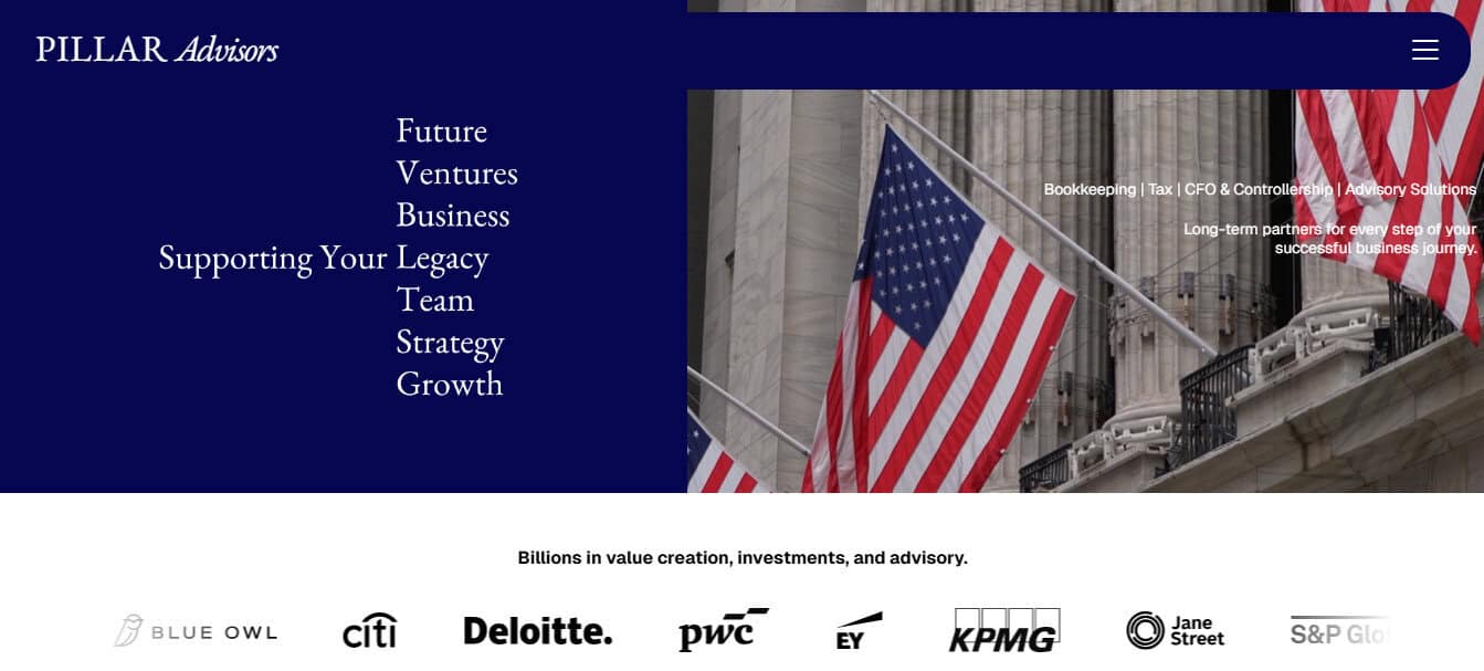 Pillar Advisors Best Fractional Controller Service