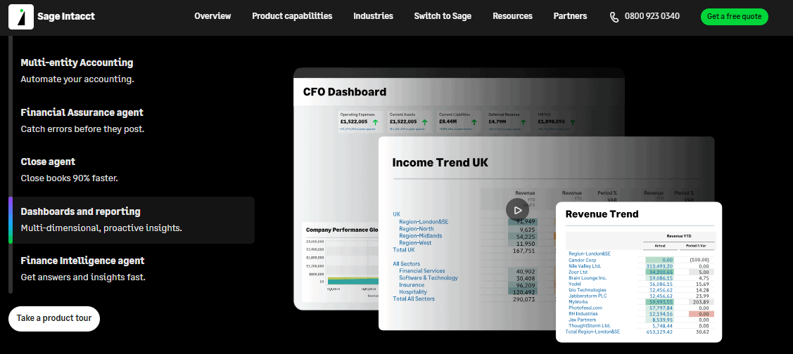 Sage Intacct reporting