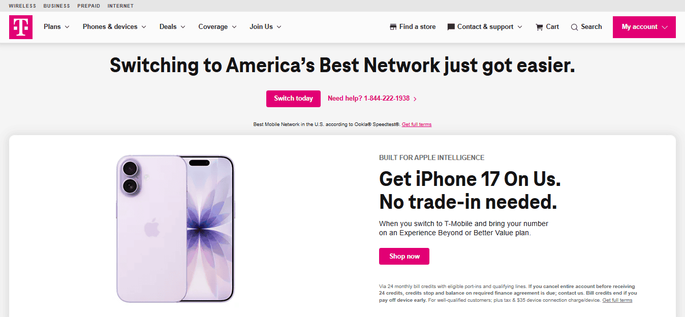 T-Mobile — Best for Urban Nomads with Heavy Hotspot Needs