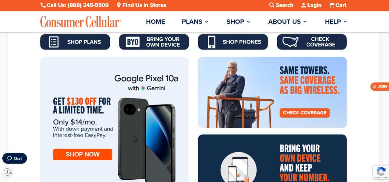 Consumer Cellular: Best No Contract Cell Phone for Data Sharing Plans