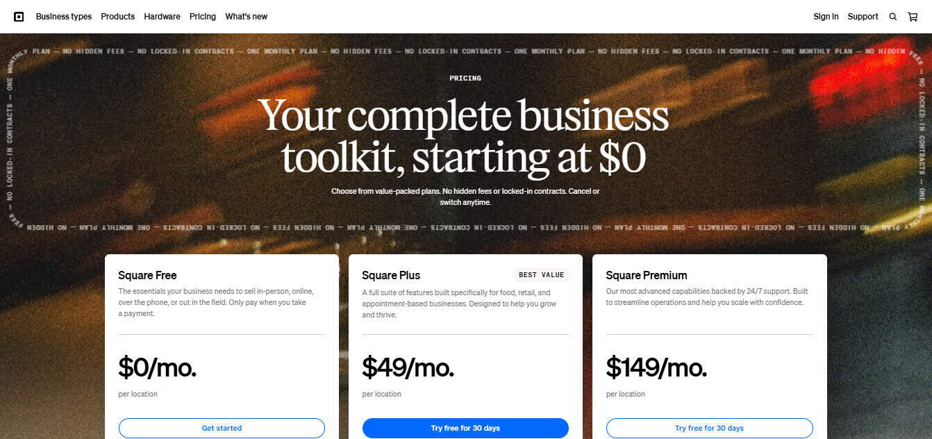 Square Appointments Pricing