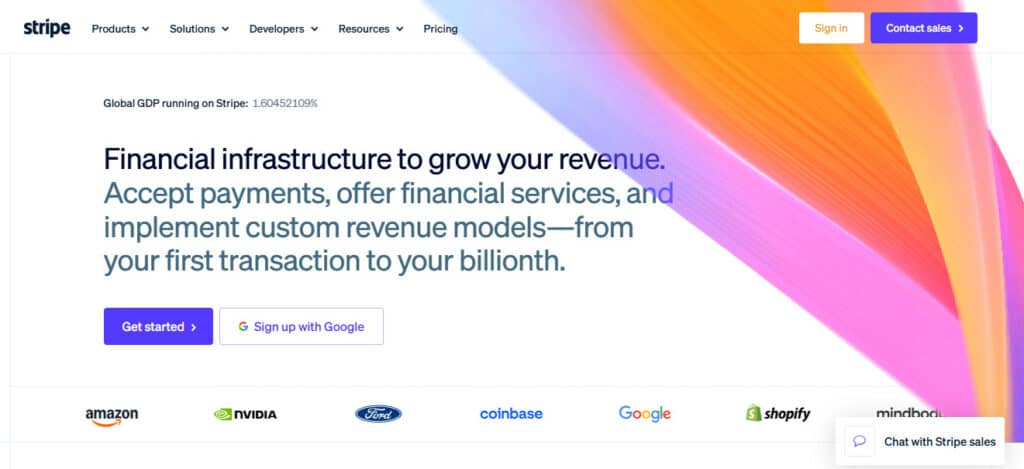 Stripe website